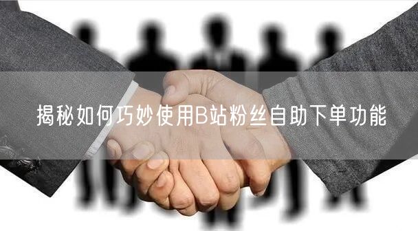 揭秘如何巧妙使用B站粉丝自助下单功能